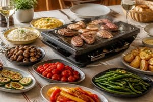 découvrez des idées simples et savoureuses de légumes et féculents pour accompagner votre pierrade et créer un repas convivial en famille ou entre amis.