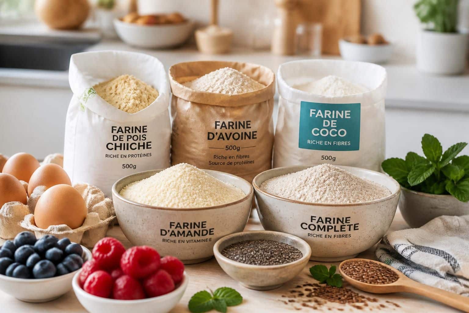 découvrez quelles farines sont les moins caloriques pour cuisiner sainement tout en conservant goût et texture. optez pour des alternatives légères et nutritives adaptées à vos recettes.