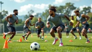 découvrez un programme de préparation physique pour le football avec des exercices efficaces pour améliorer votre endurance, force et agilité sur le terrain.