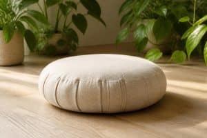 découvrez notre zafu, coussin de méditation confortable et naturel, conçu pour garantir une posture stable et favoriser la sérénité lors de vos séances de méditation.