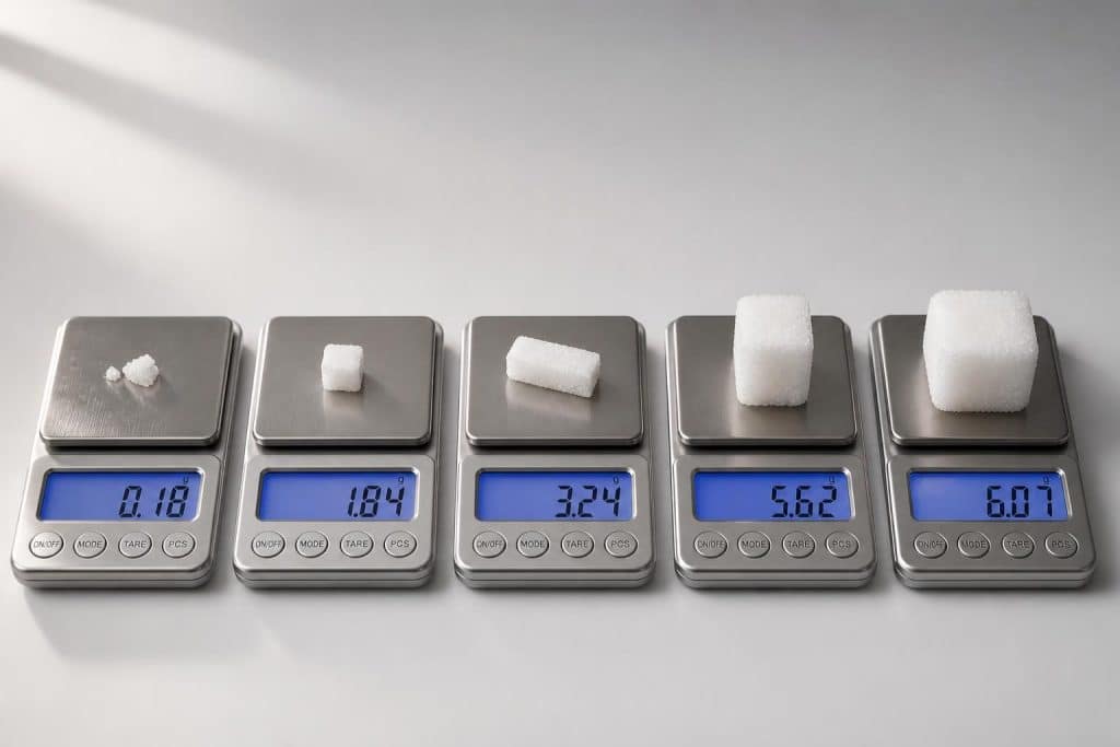 découvrez le poids d'un morceau de sucre standard et explorez les variations selon les différents formats pour mieux contrôler votre consommation.