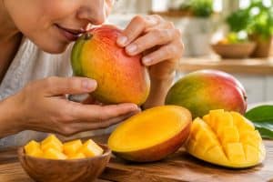 découvrez comment reconnaître une mangue mûre grâce à sa couleur, sa texture et son parfum, et choisissez le fruit parfait en quelques gestes simples.
