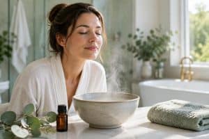 découvrez les bienfaits de l’inhalation d’huiles essentielles et des recettes simples pour aider à dégager les voies respiratoires en toute sécurité.