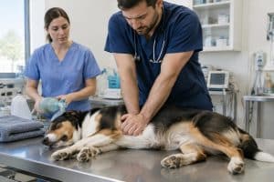 découvrez les gestes essentiels pour pratiquer un massage cardiaque chez un chien en urgence et contactez immédiatement un vétérinaire.
