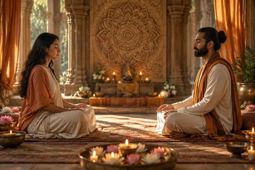 découvrez l’origine du tantra, ses pratiques et ses bienfaits spirituels pour mieux comprendre cette voie d’éveil et de connexion à soi.